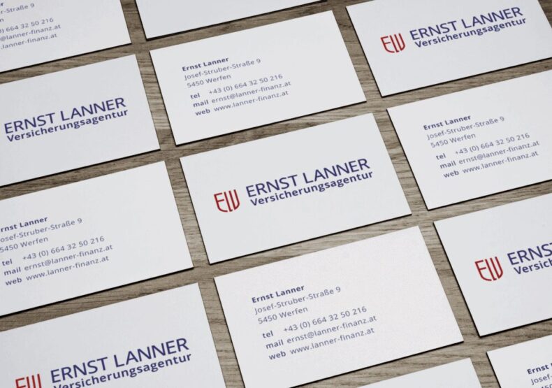 Perspective Business Cards MockUp